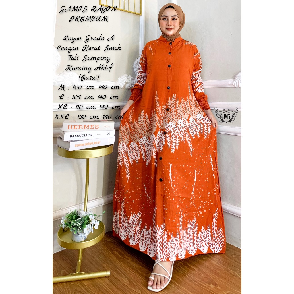 Cuci Gudang Gamis Twill Ori Cap Malaman Terlaris / Terbaru Gamis Rayon Premium Homey Dress Candi