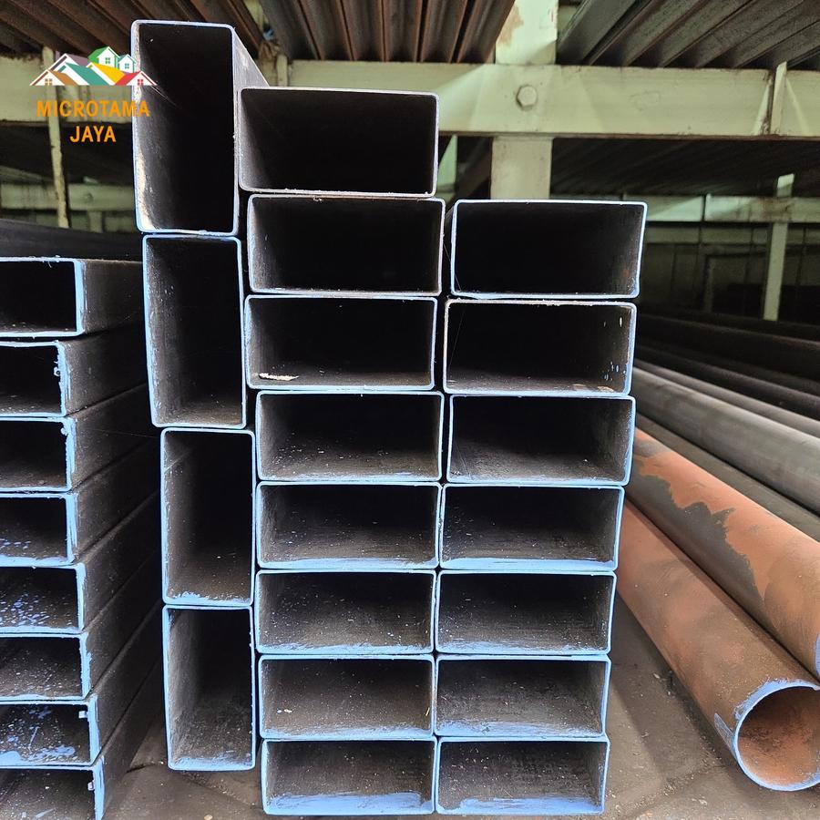Hollow Hitam 50 x 100 / Holo Besi Kotak