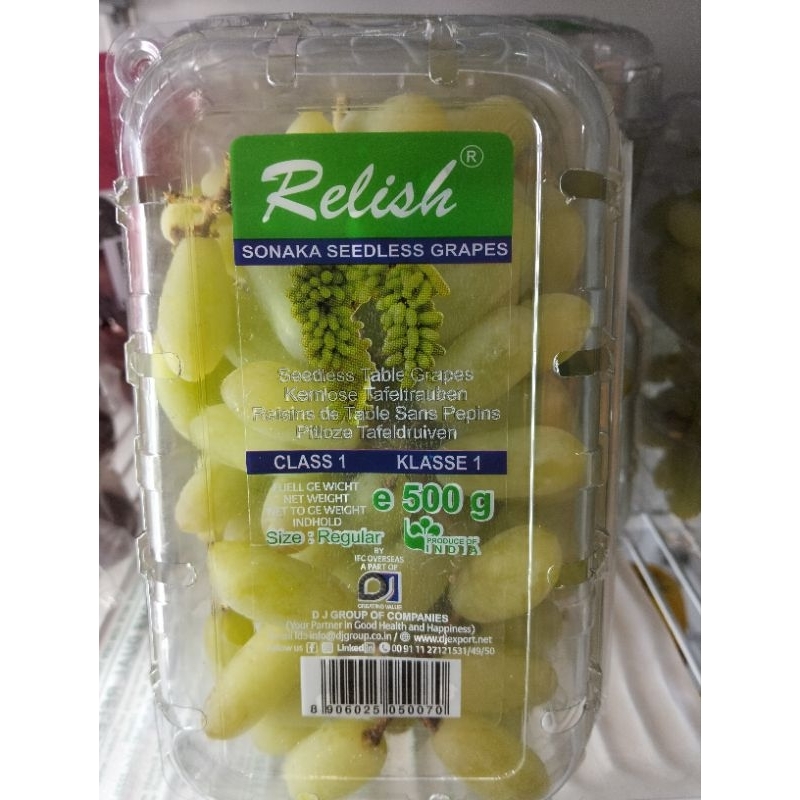 

Anggur Hijau India | Anggur hijau tanpa biji manis papa buah