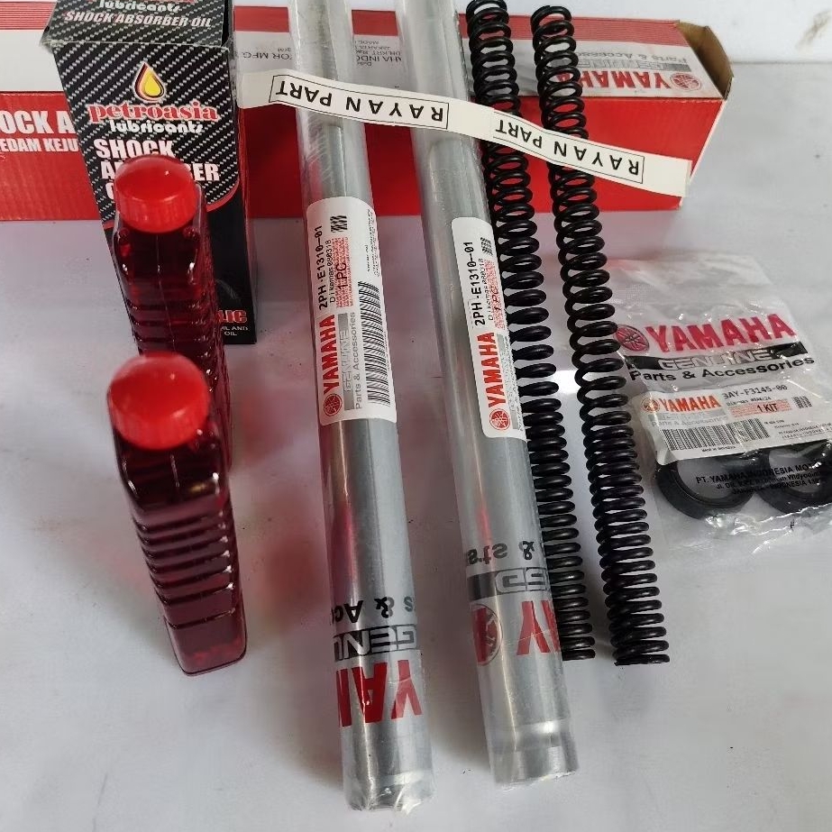 Shock depan Mio M3 shock depan Mio M3 silsok & olisok & persok shock depan Mio M3 komplit