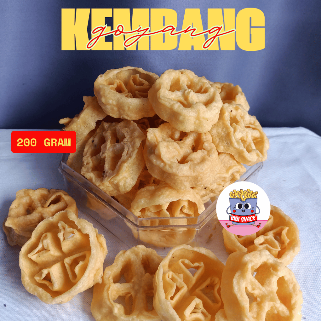 

Bibi Snack - Kue Kembang Goyang Mini Manis Wijen Asin 200gr