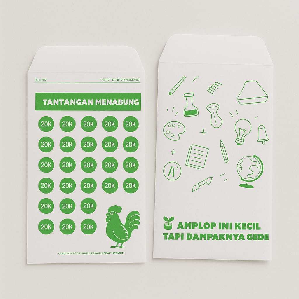 

TANTANGAN MENABUNG AMPLOP SAVED MONEY CHALLANGE