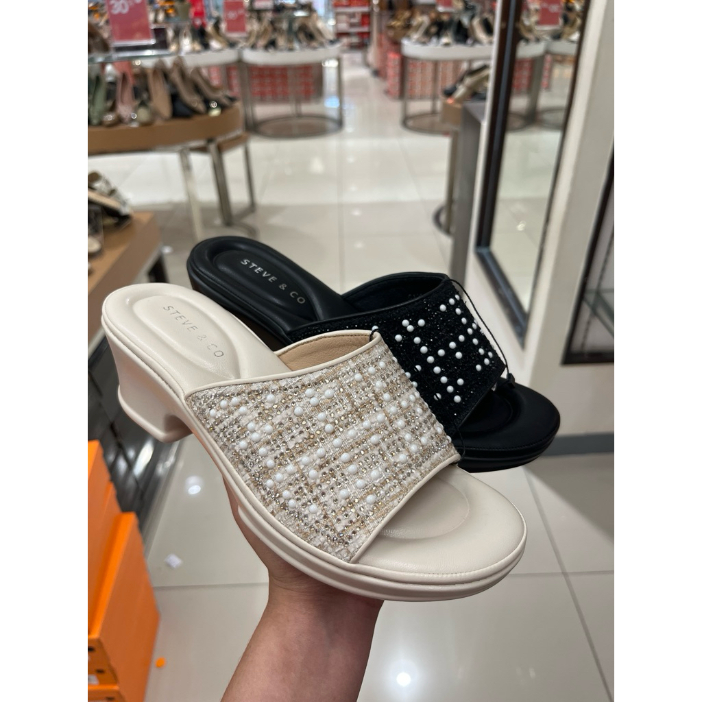 Steve & co sendal wedges wanita ringan 5cm