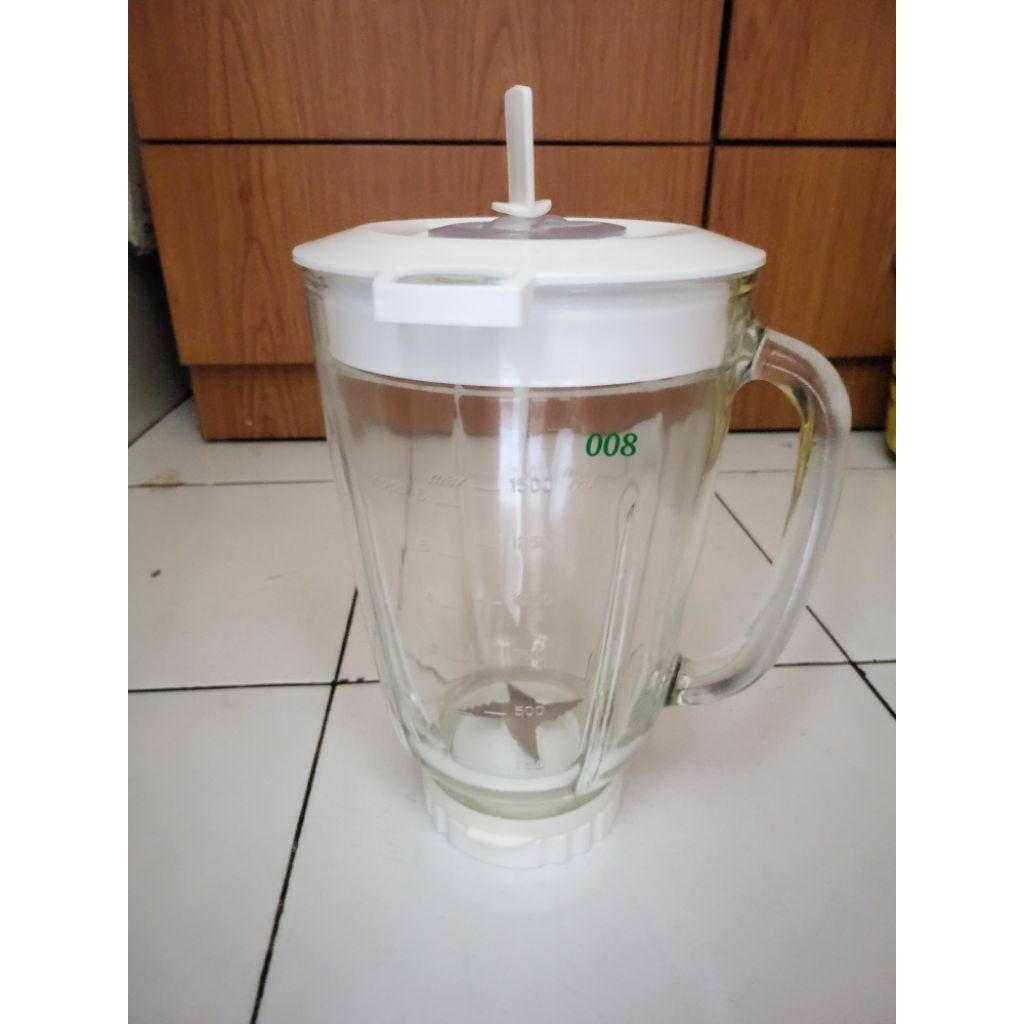 Tabung blender Philips 2071 2116 Kaca komplit - kingelectronicmedan