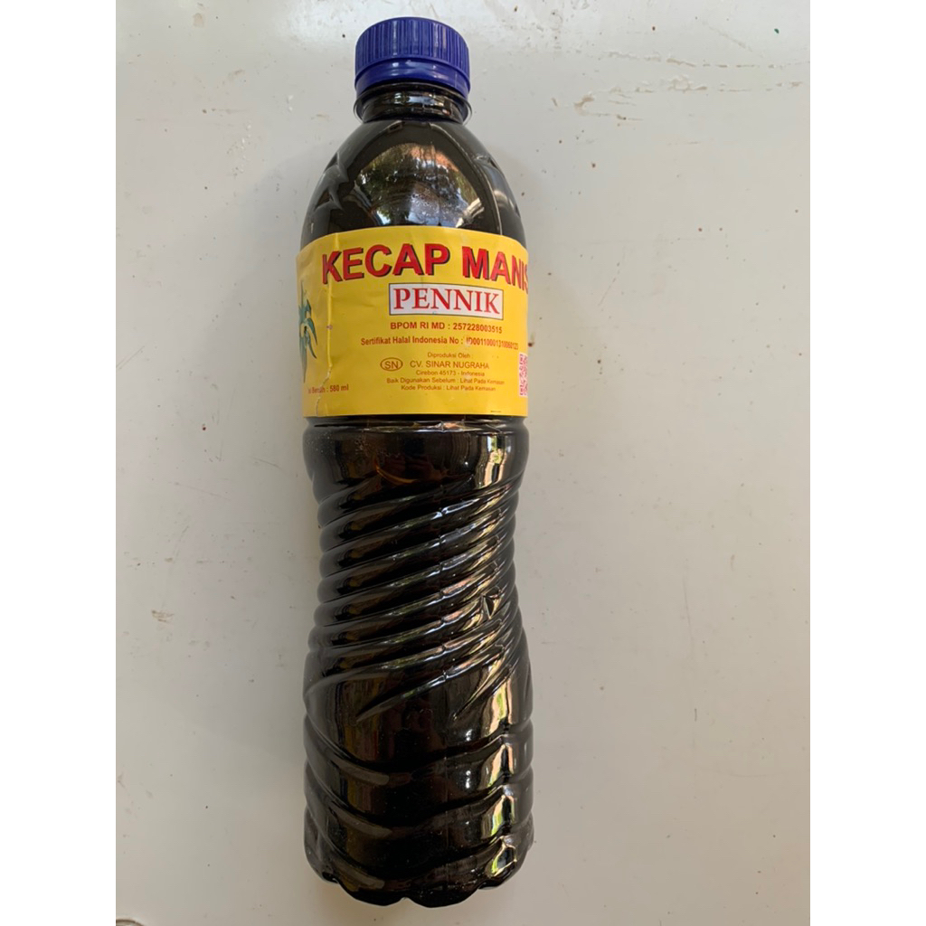 

Kecap manis Pennik 580 ml Kemasan Botol Plastik