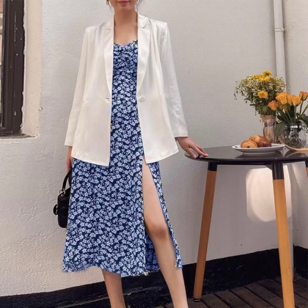 (PRELOVED) ROSE DRESS SLIT