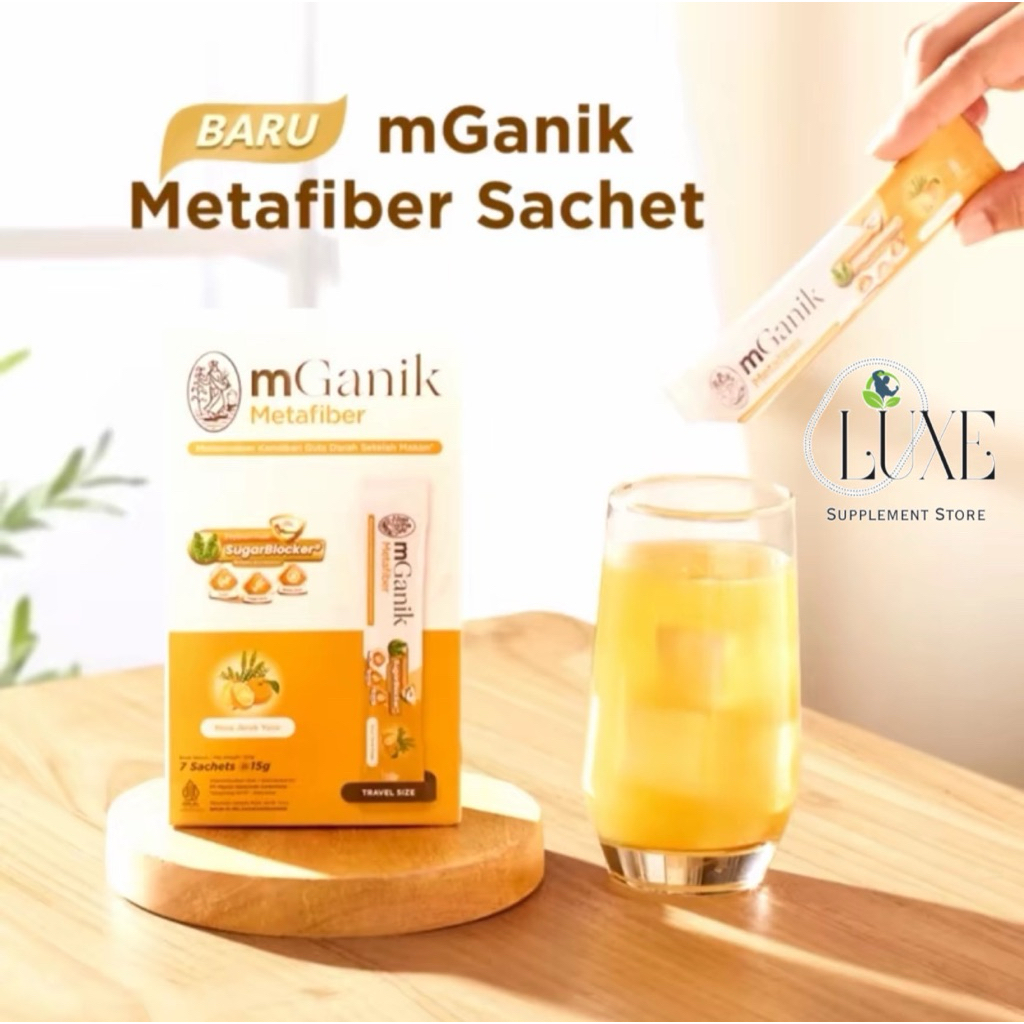 

ECER 1 Sachet mGanik Metafiber Yuzu Leci Travel Size Sugar Blocker Diabetes