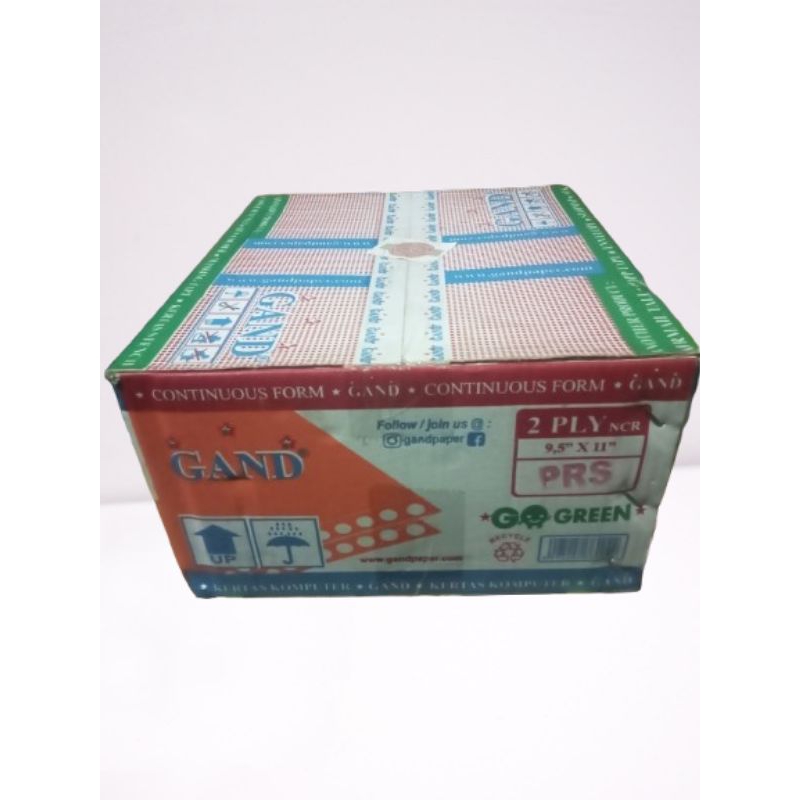 

kertas continuous form 9.5 x 11/2 PRS 2 Ply bagi 2 1 dus