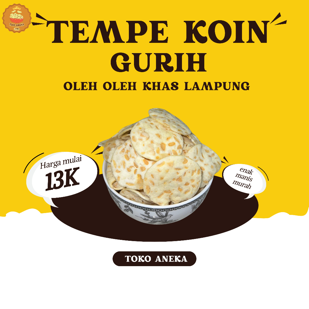 

[TOKO ANEKA] TEMPE KOIN GURIH TERMURAHH