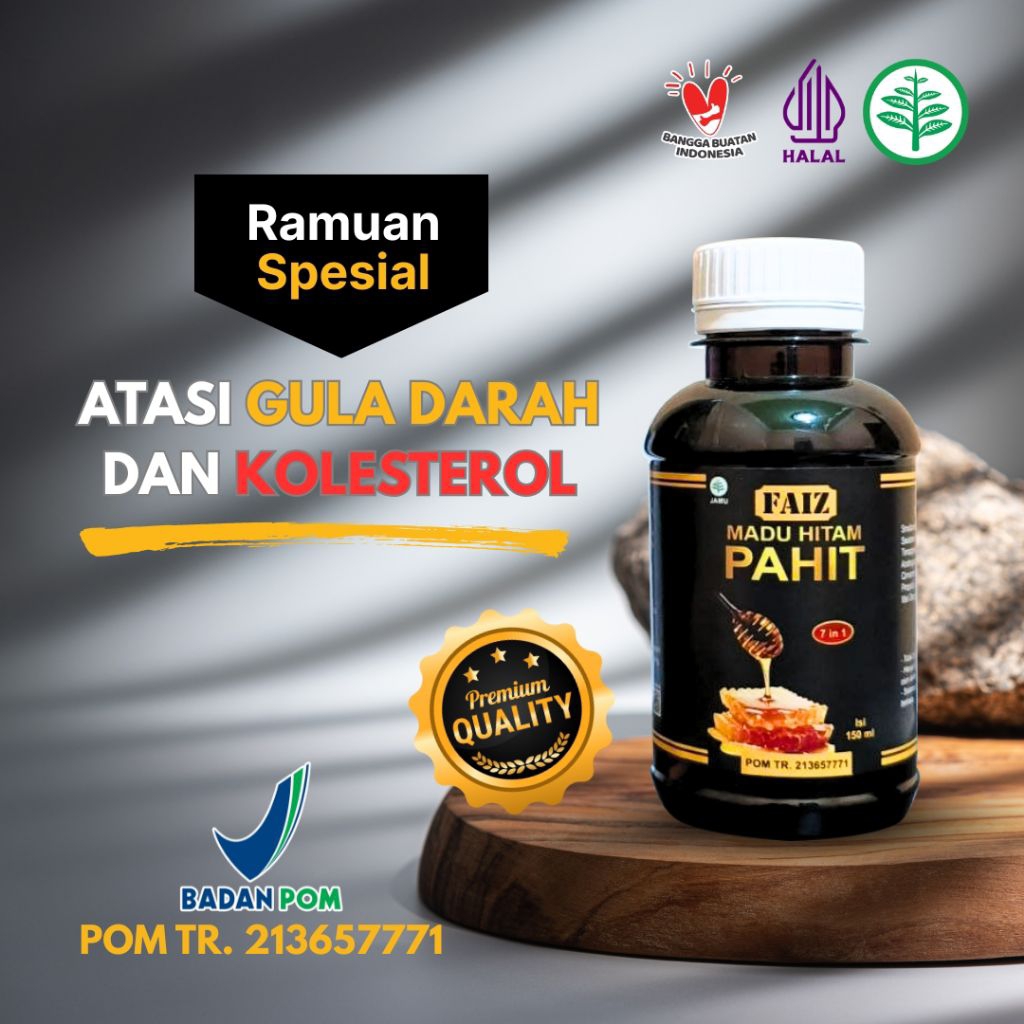 

Madu Hitam Pahit Herbal Alami 7 in 1 Faiz Atasi Masalah Diabetes