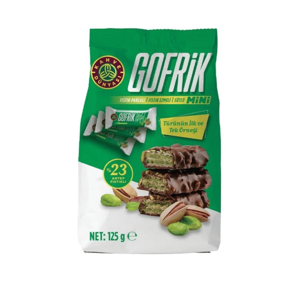 

Waffle Coklat Pistachio Gofrik Kahve Dunyasi Turki (Isi 4)