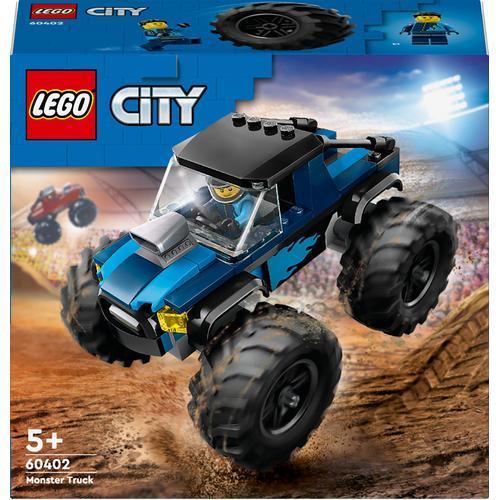 LEGO City - 60402 Blue Monster Truck Set Building Kid Toy 4x4 Off-Roader Motorcar Big Foot Jam Speed