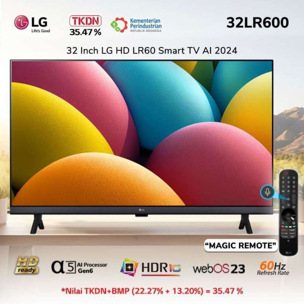 LED TV LG 32LR600 Smart TV HD 32 Inch
