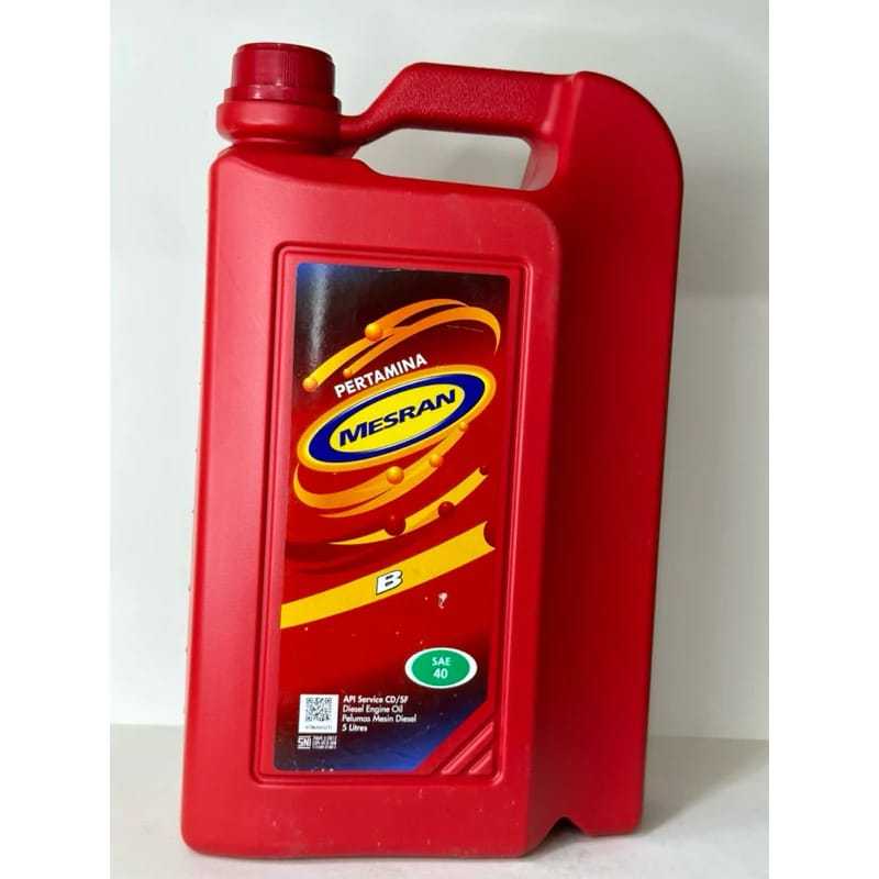 Oli Pertamina Mesran B Sae 40 5 Liter Galon