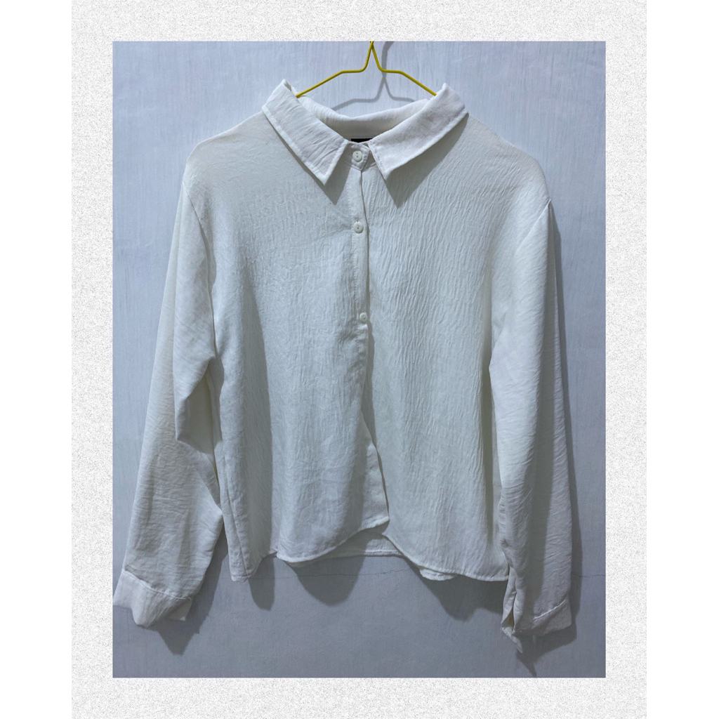 「 ✦ KEMEJA PUTIH CROP ✦ 」