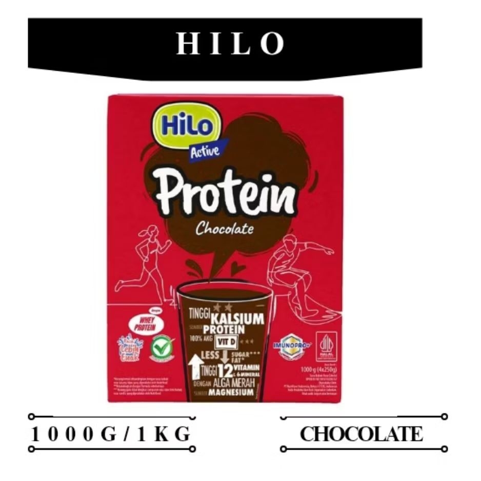 

Hilo active protein chocolate 1000g/1kg