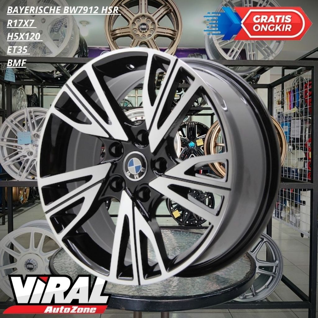 Velg Mobil BAYERISCHE BW7912 HSR R17X7 H5X120 ET35 BMF