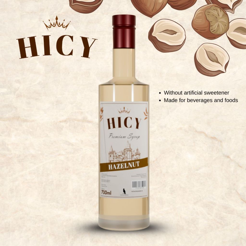 

HICY Hazelnut Syrup 700ml - Royal Syrup Premium