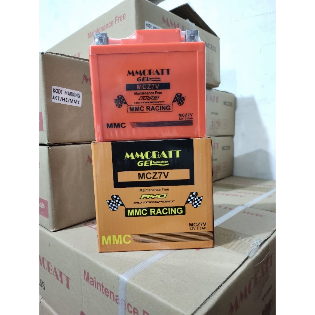 AKI BATTERY MMC MOTTOBAT RACING MCZ7V 7 AMPER NMAX VARIO 150 PCX CBR