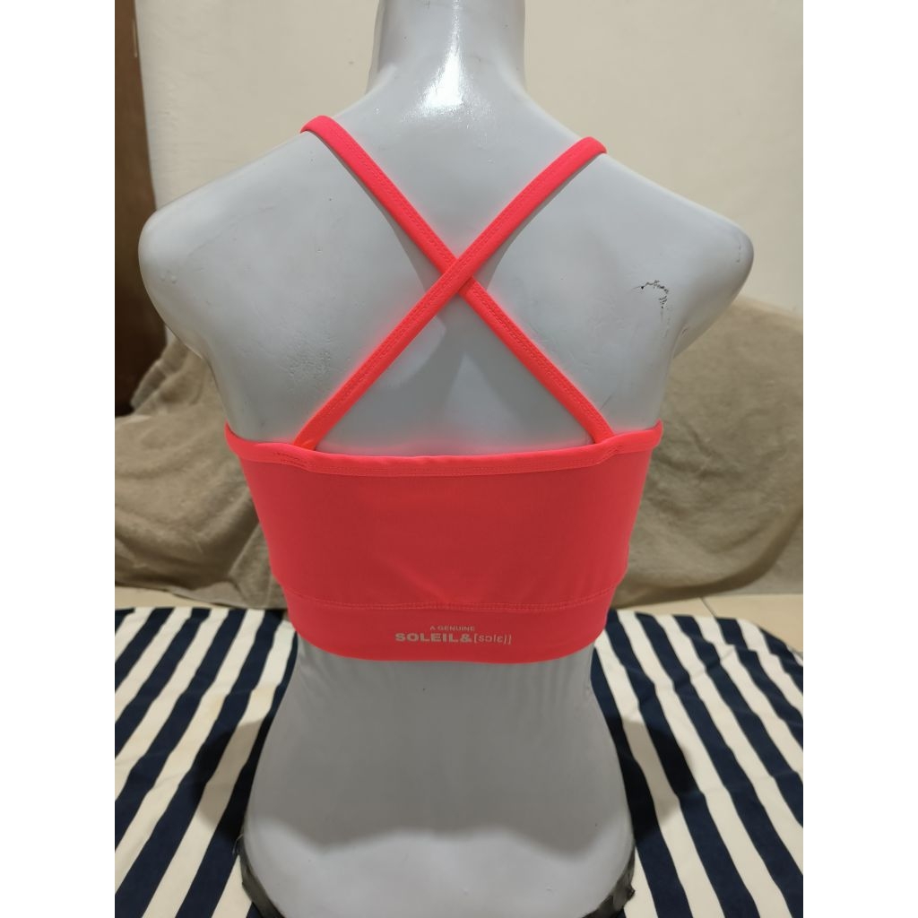 pink fanta Sport bra sz L