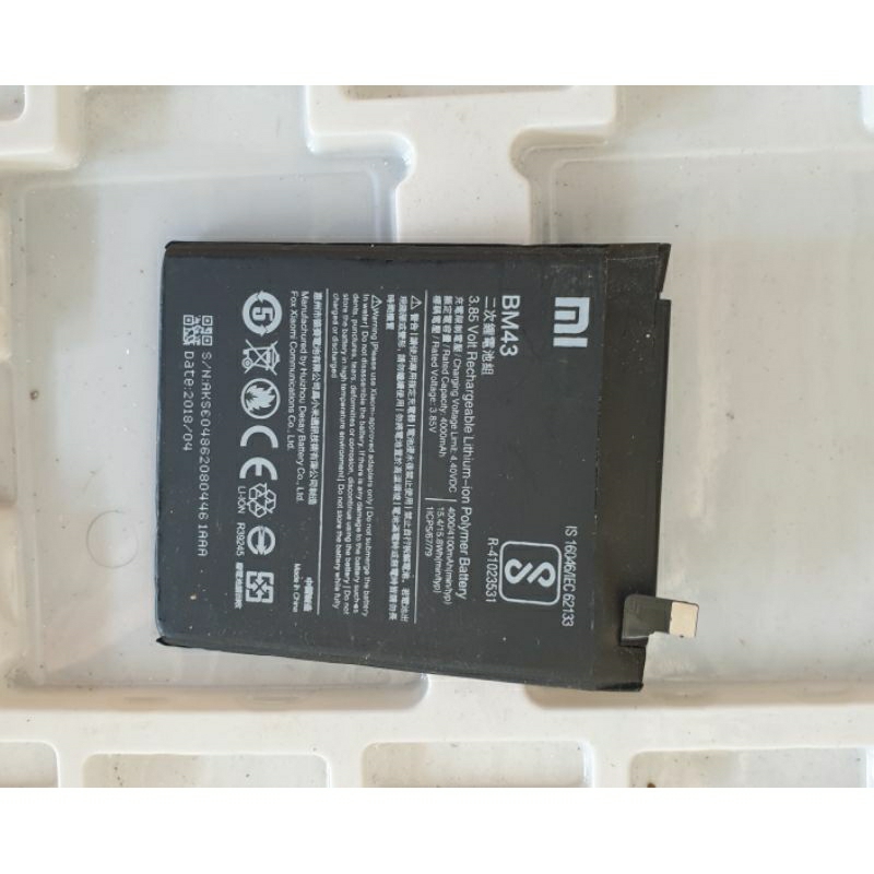 Baterai batre BN 31 / redmi note 5a ORI copotan (second)