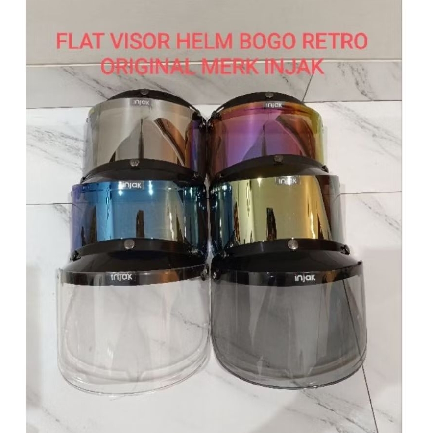 Kaca Flat Helm Bogo Visor Datar Visor helm Bogo Flat Visor