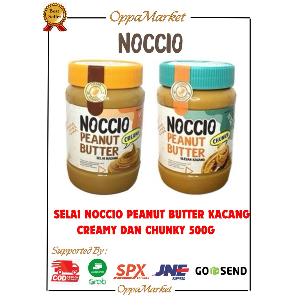 

SELAI NOCCIO PEANUT BUTTER SELAI KACANG CHUNKY/CREAMY 500GR
