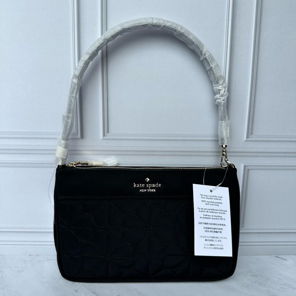 Kate spade Quilted spade nilon black