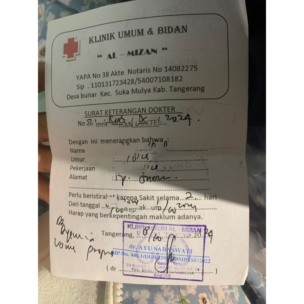 

Izn Desain Custom Surat Apapun,eskadee skd surat dktr Proses Cepat dan Mudah -Bisa Kirim Fisik