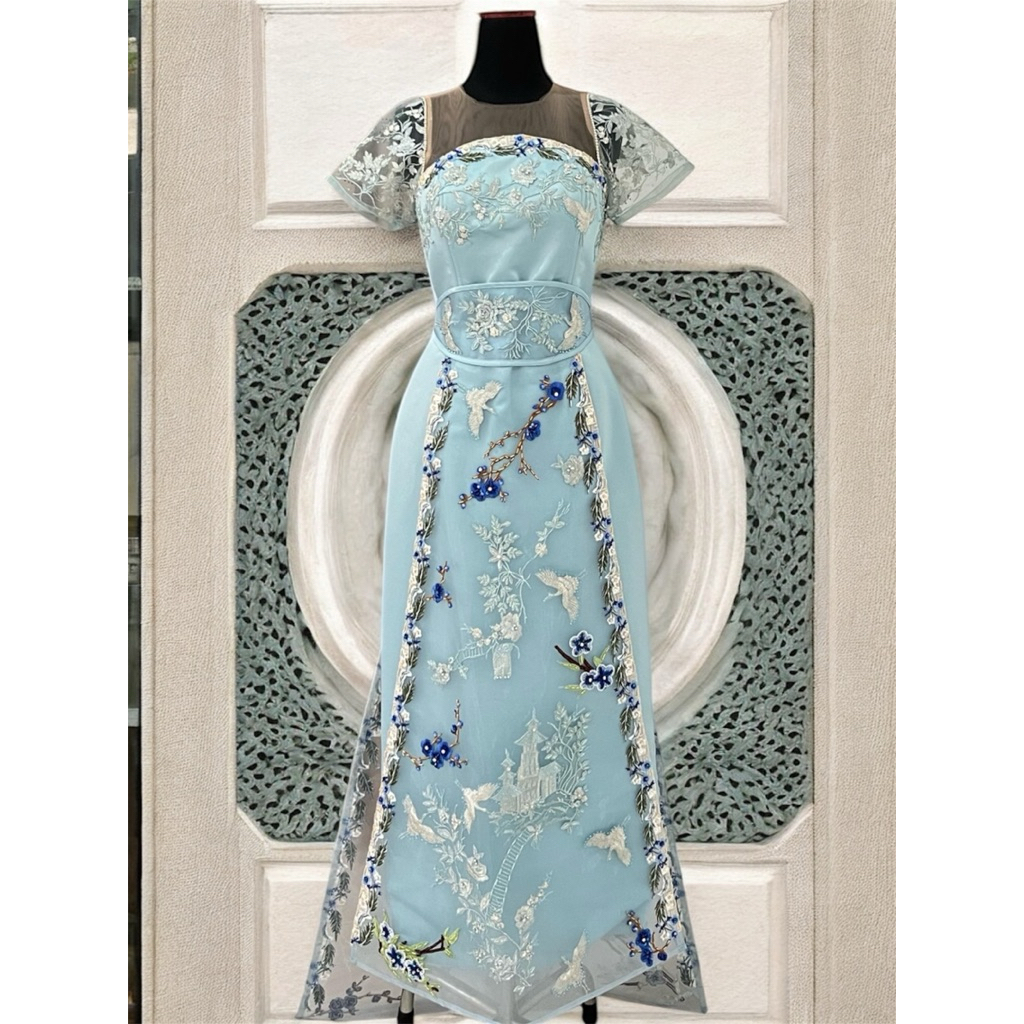 Cheongsam orang tua wanita preloved