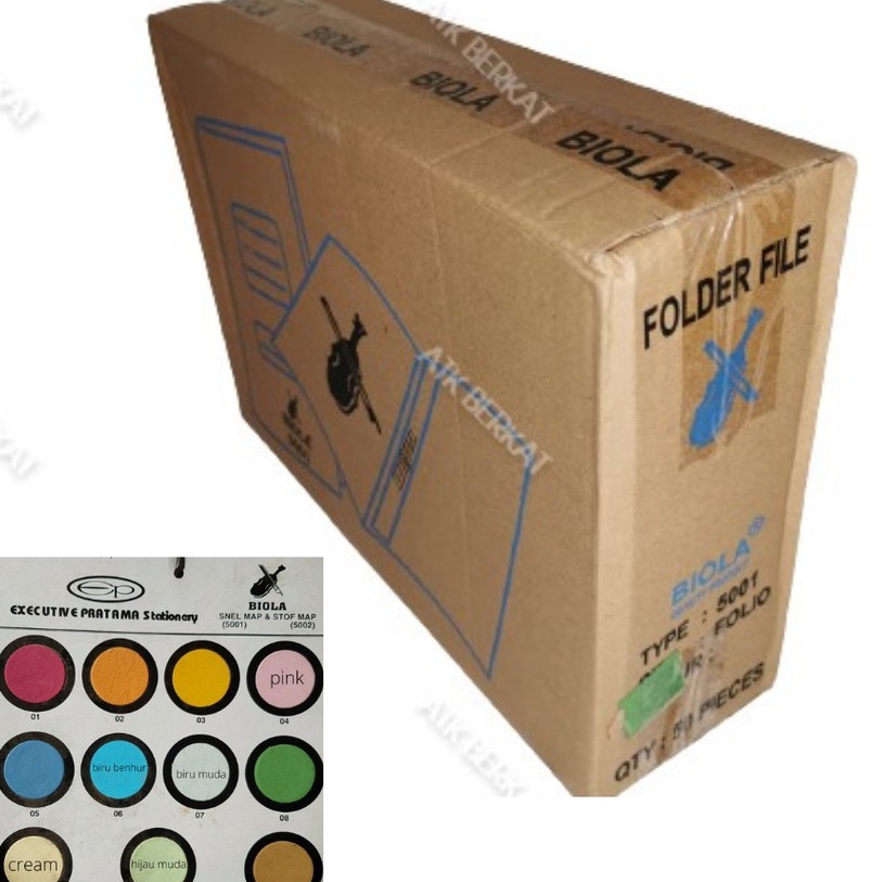 

KODE M63A Map kertas stofmap stopmap Biola 51 Snelhecter