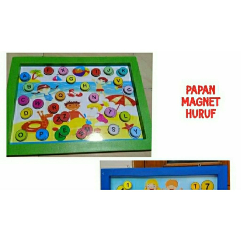 

papan magnet huruf