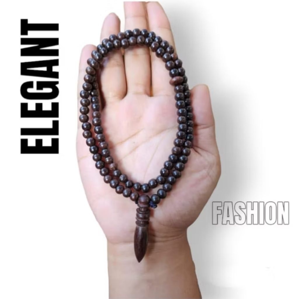 Kalung Kayu Galih Asem / Kalung Liontin / Kalung Tasbih / Kalung Pria WanitaKalung Tasbih Kayu Galih