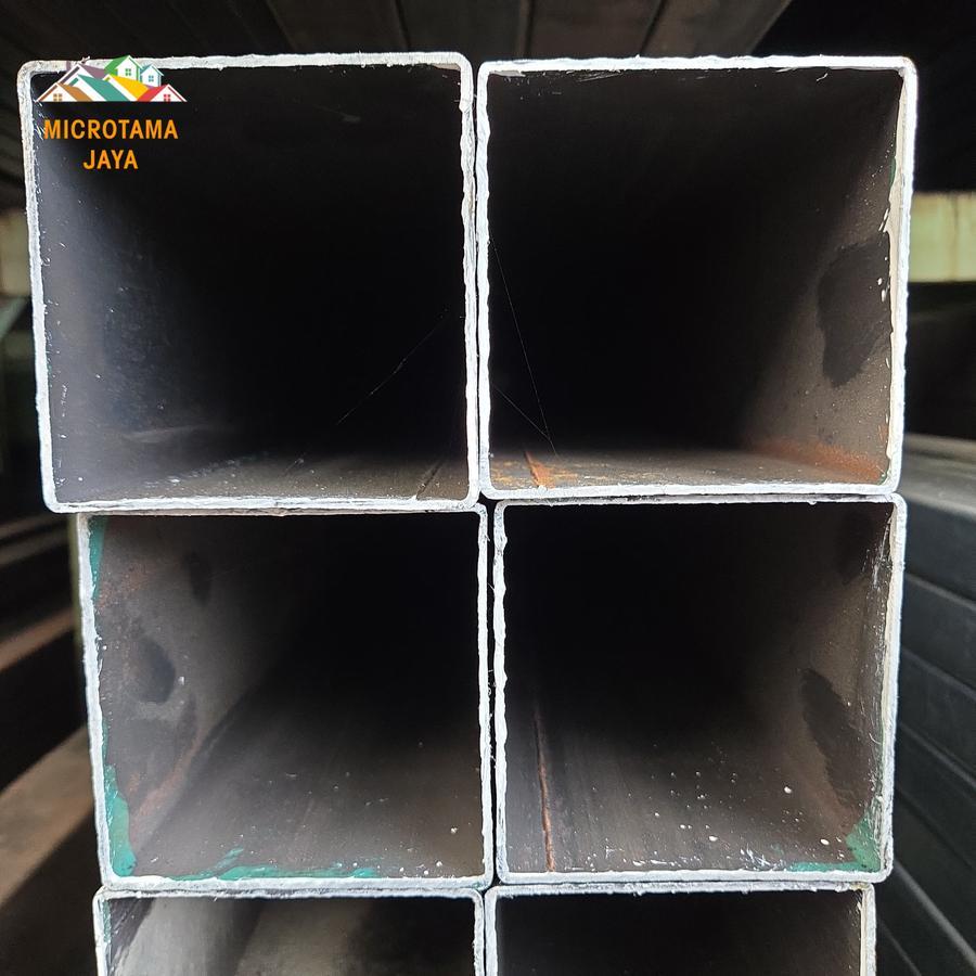 Hollow Hitam 100 x 100 / Holo Besi Kotak