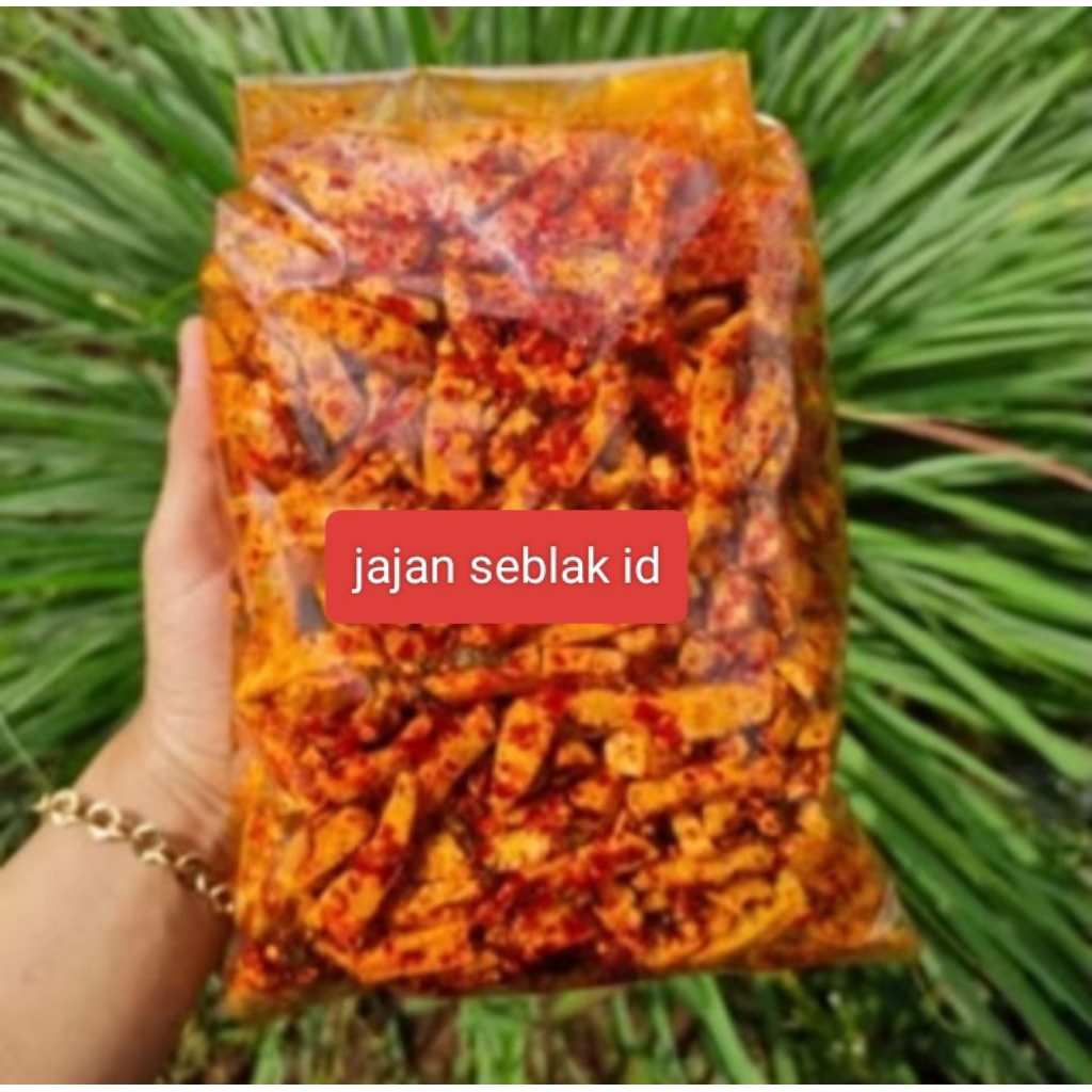 

basreng pedas daun jeruk kemasan 500gr