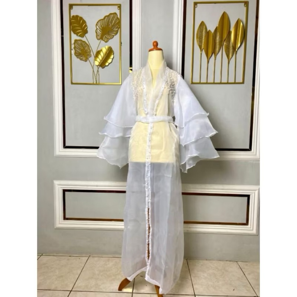 KIMONO Organza Robe Wedding Robe pengantin Kimono Makeup