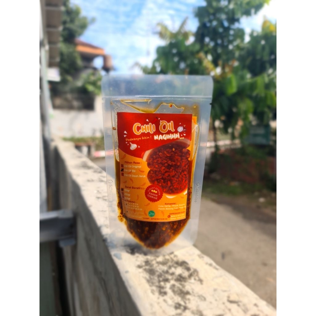 

Chili Oil Original PREMIUM HALAL Minyak Cabai Teja PEDAS GURIH 100 gram