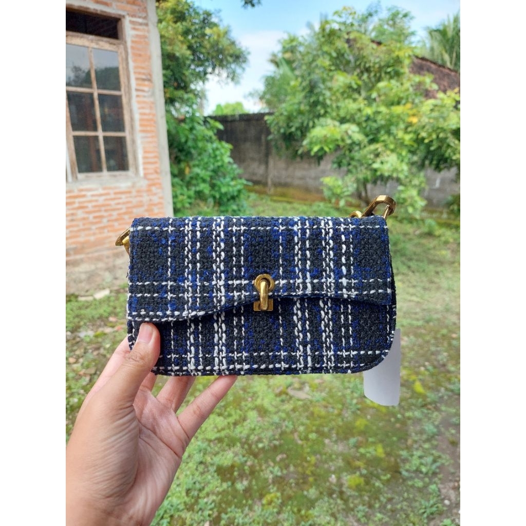 NEW Charles & Keith Tweed Bag