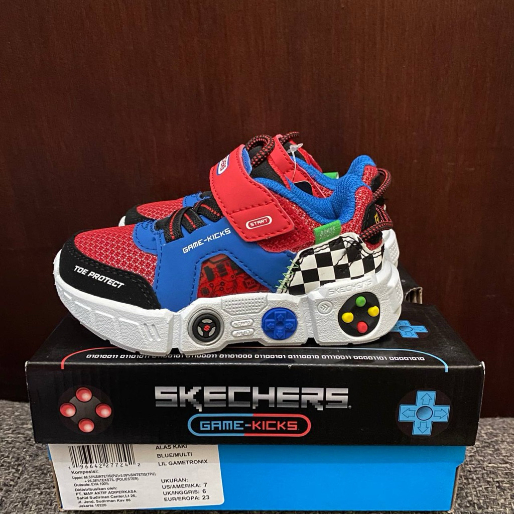 Shoes Skechers Game kicks Lil Gametronix Royal Multi kids