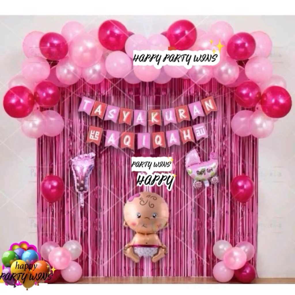 Paket Dekorasi Tasyakuran Aqiqah Boy dan Girl/Dekorasi Aqiqah Anak