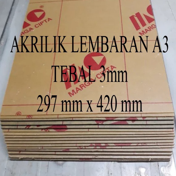 

KODE L64S Lembaran Akrilik Marga Cipta A3 3mm