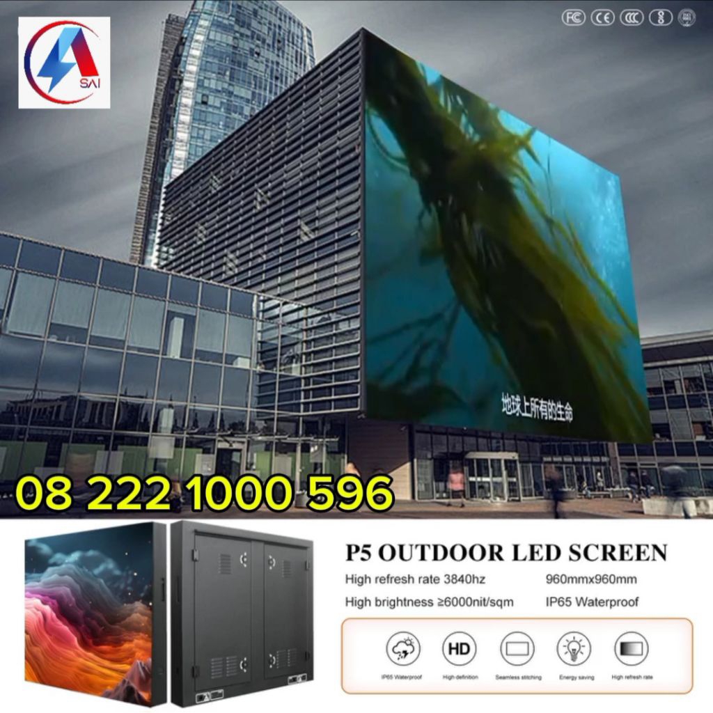 Videotron P5 Outdoor Harga untuk permeter