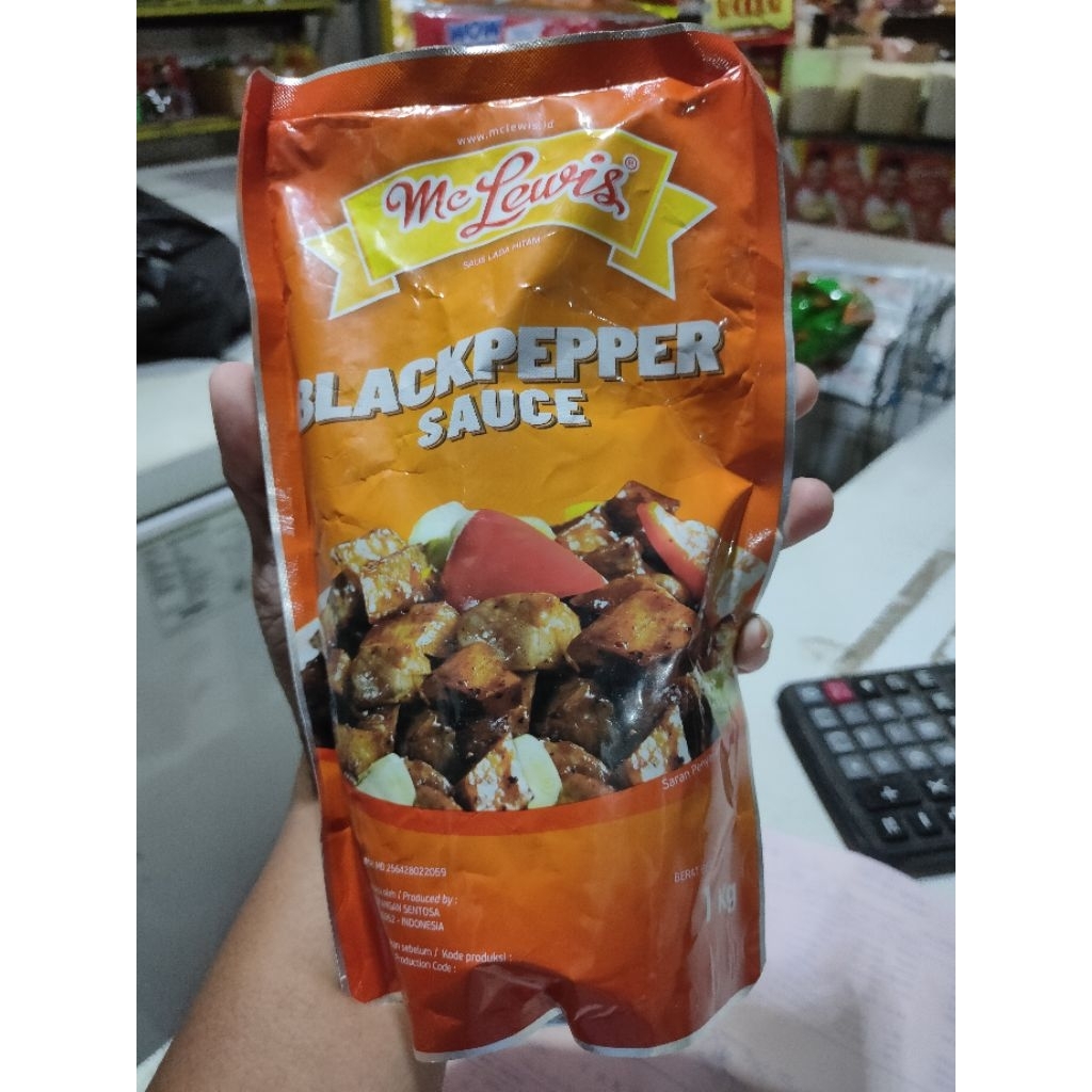 

MC LEWIS BUMBU BLACK PEPPER SAUCE (SAUS LADA HITAM) 1000 GRAM/1 KG