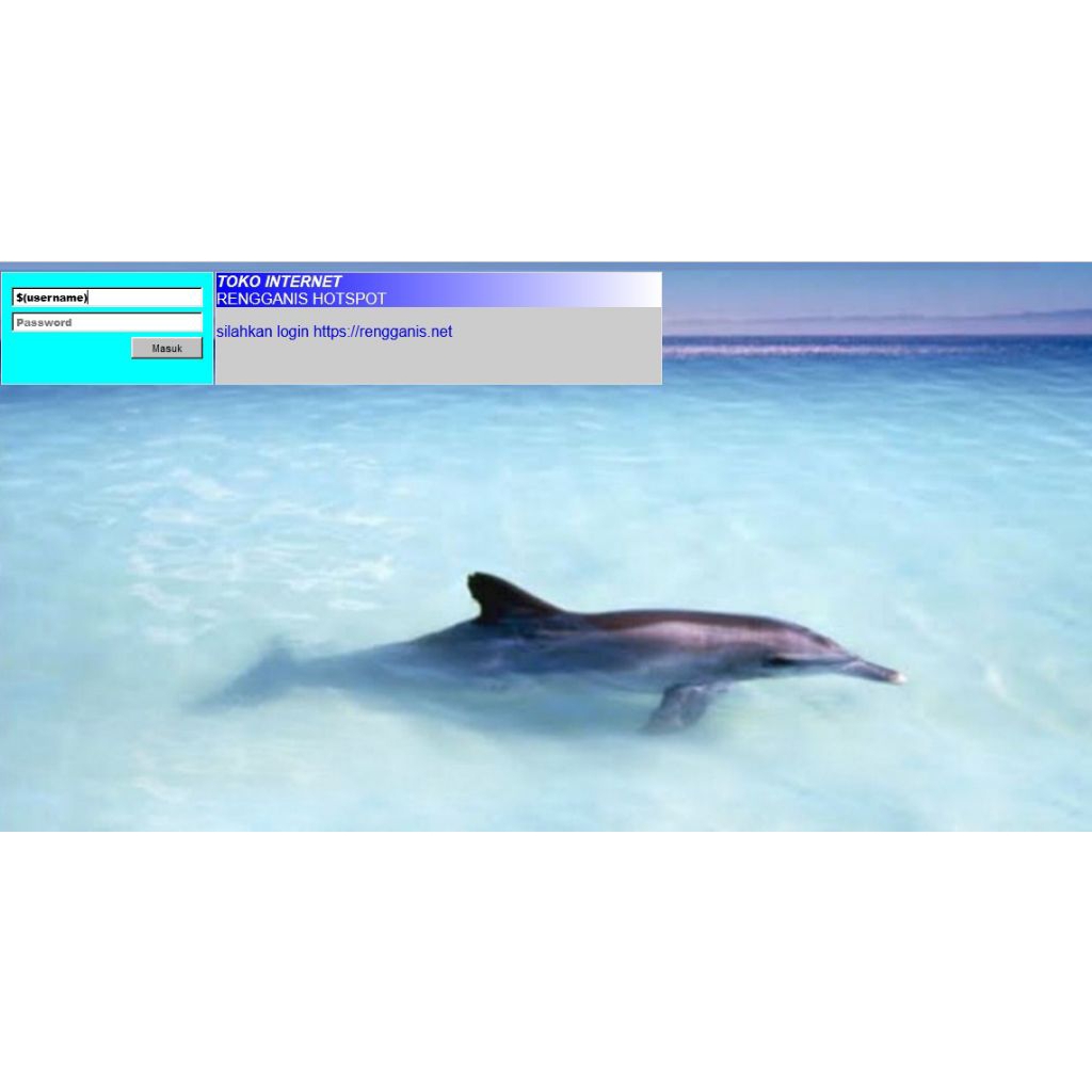 login page hotspot(login page jadul mirip biling warnet)