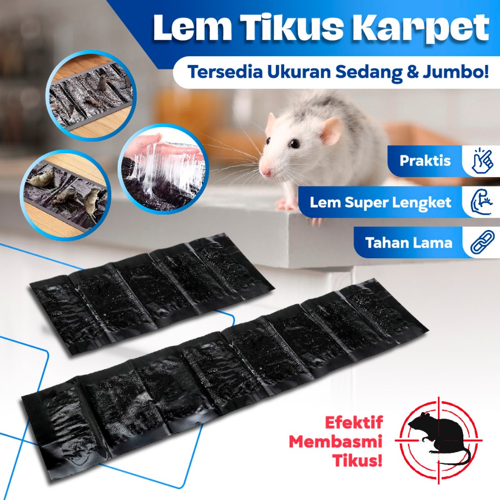 Promo Ralali Lem Karpet Perangkap Tikus 60 Cm 120 Cm Lem Jebakan Tikus Lem Tikus Karpet Sedang Lem
