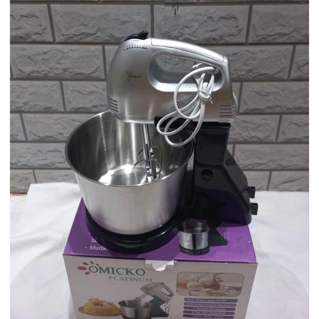 Mixer OMICKO Platinum MX-313 Mixer Mangkuk Stainless