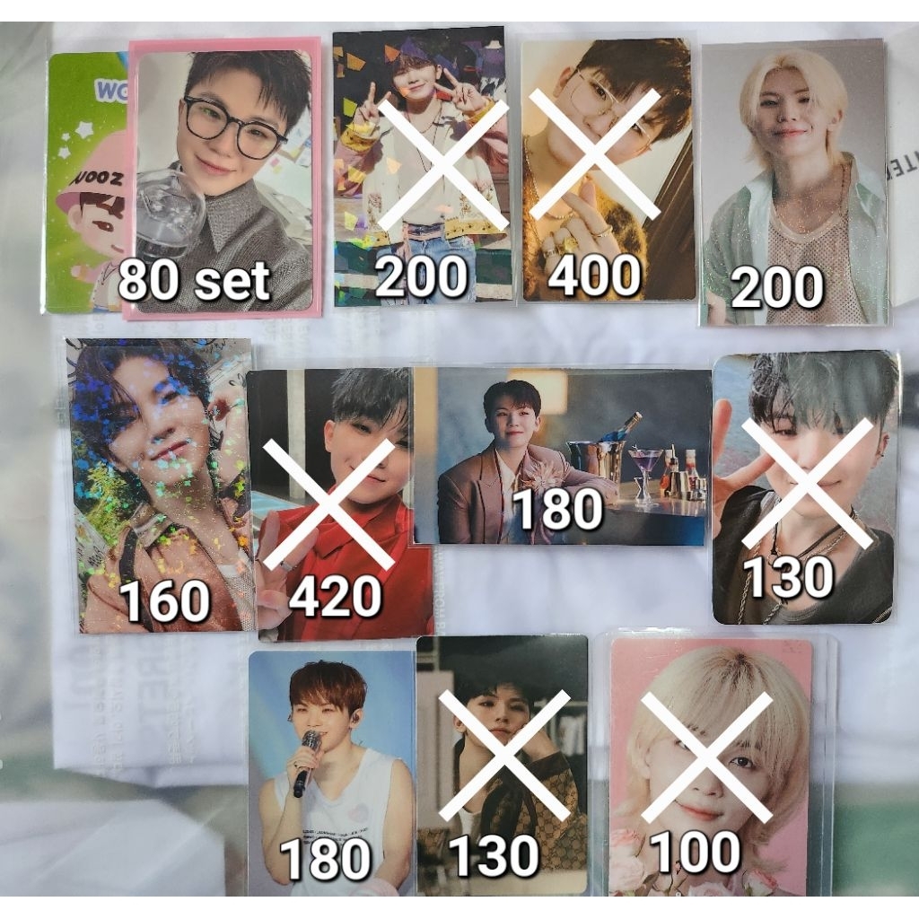 [BACA DESKRIPSI] WOOZI PHOTOCARD TC RUBY TTT BEAM 96ERS HEAVEN MAESTRO CARZONE
