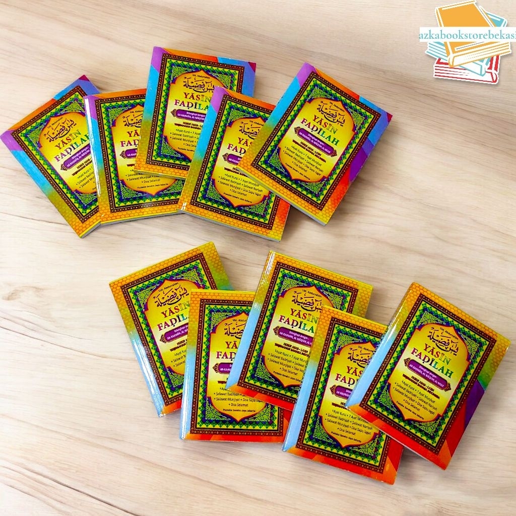 Paket 10 Buku Yasin Fadilah Huruf Arab - Latin Terjemahan Bahasa Indonesia Dilengkapi Ar-Rahman Al-W
