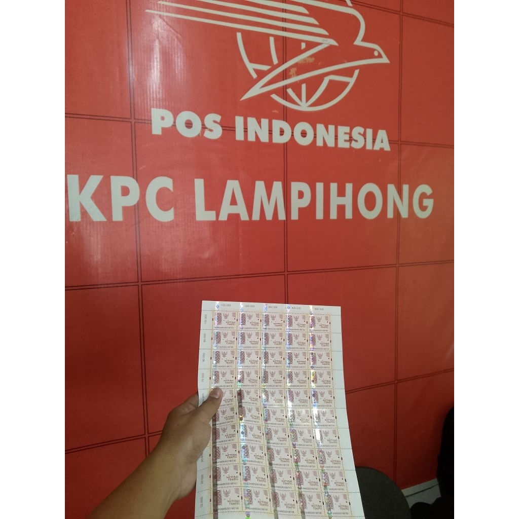 

Materai Tempel 10.000 asli