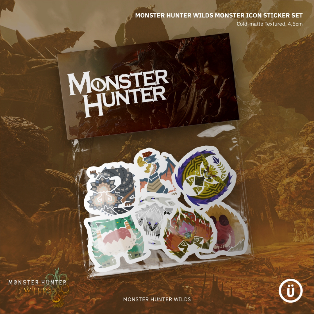 

Monster Hunter Wilds - Monster Icons Sticker Set (Fanmade)